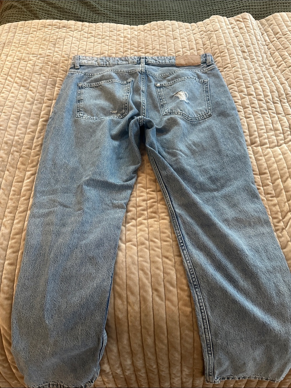 Light Blue Distressed Women's Boyfriend Jeans